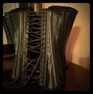 Leather corset